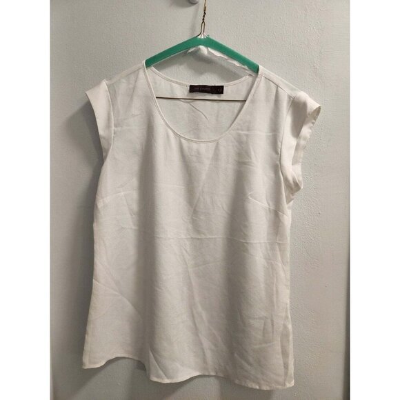 THE LIMITED - SHEER BUSINESS WORK CASUAL WHITE BLOUSE - SIZE SMALL - Picture 1 of 4